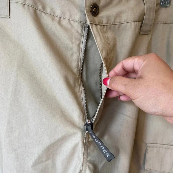 Proper RevTac Pant Men’s Duty Cargo Pants Ripstop NWOT Size 20/42” Pockets Beige - Picture 9 of 12